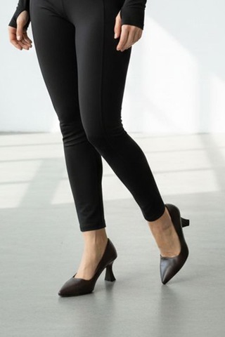 Preshley Kadın Sity Kahverengi 6 Cm İnce Topuklu Stiletto
