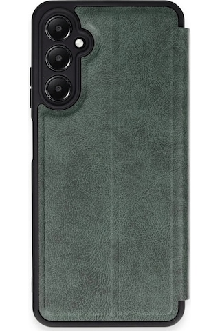 Cosmotex Newface Samsung Galaxy Uyumlu A35 5g Kılıf Flip Cover - Koyu Yeşil