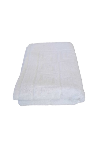 2 Li Ayak İzli Banyo Paspas 100 Pamuklu Ayak Havlusu 50x70 Cm Renkli