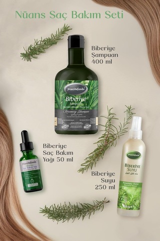 Mecitefendi Biberiye Serumu 50 ML + Biberiye Şampuan 250 ML + Biberiye Suyu 250 ML