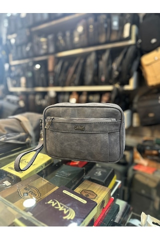 Trg Polo Gri Sunni Deri El Portföy Çantası Gri