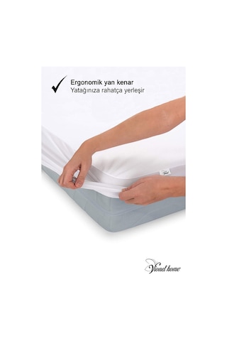 Vionel Home Pamuklu Sıvı Geçirmez Bebek Ve Çocuk Yatak Koruyucu Alez Beyaz