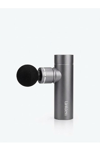 Uniden X100 48 Watt 5 Başlıklı Mini Çantalı Masaj Tabancası Masaj Aleti Gri