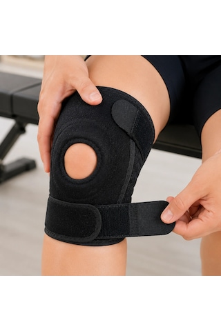 Kısa Patella Dizlik Ayarlanabilir Cırtlı Diz Destekliği Spor Ve Günlük Kullanım