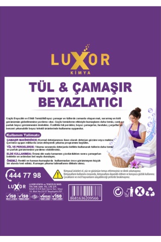 Luxor Kimya Tül Ve Çamaşır Beyazlatıcı 750 Gr