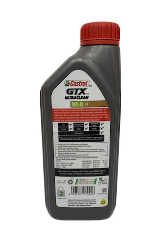 Castrol Gtx Ultraclean 10W-40 A/B Sentetik Motor Yağı 1 L