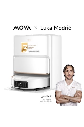 MOVA Z60 Ultra Roller Complete 28.000 PA Emiş Güçlü Robot Süpürge Beyaz