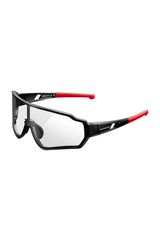 Rockbros 10161 Bisiklet Sürme Polarize / Fotokromik Gözlükler Dış Mekan Anti-uv Rüzgar Geçirmez Hd Gözlükler - Siyah / Kırmızı Fotokromik