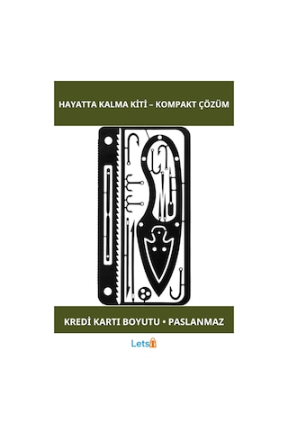 Çok Fonksiyonlu Paslanmaz Çelik Hayatta Kalma Balıkçı Kiti