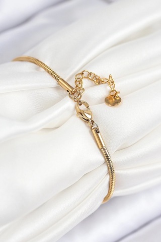 316l Çelik Göz Charm Model Gold Renk Kadın Bileklik Çok Renkli