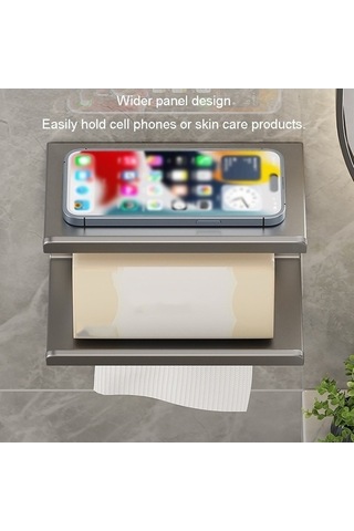 Tongxida Bosphorusboutique Zımbasız Tuvalet Telefonu Sonesi, Kağıt Havlu Depolama Cep Banyo Rafı, 2'li Set Diğer