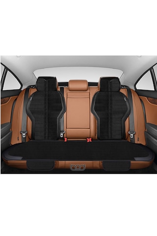 Bod Taytüyü Derili Oto Koltuk Koruyucu Kılıf Gediz Serisi Ön Arka Siyah