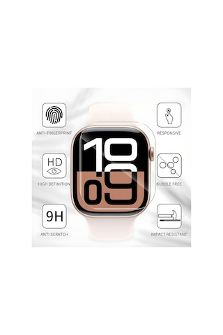 Apple Watch Series 10 Gps + Cellular 46mm Ekran Koruyucu Nano Jelatin 6 Adet - İnce Ve Esnek