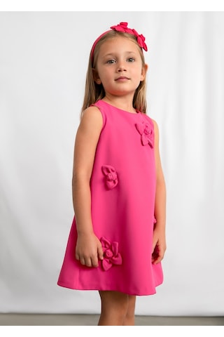 Mayoral Kız Çocuk Jile Elbise Pembe