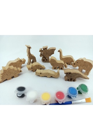 Neşeli Ahşap Okul Öncesi Etkinlik .ahşap Boyama Seti.. Eğitici Ahşap Boyası. Oyuncak Hayvan