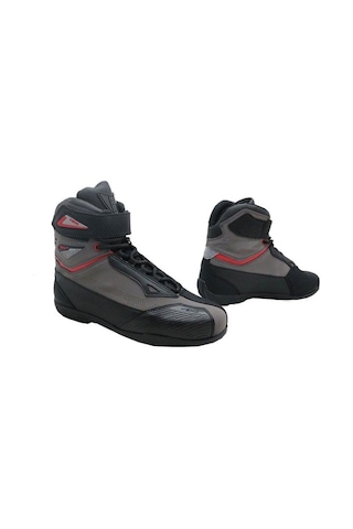 Vexo Boxter Aır Korumalı Yazlık Motosiklet Bot Gri-kırmızı