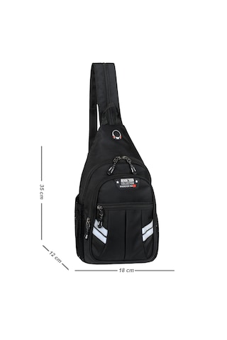 Seventeen 4901-su Geçirmez Dönüştürülebilir Çapraz Askılı Göğüs Ve Mini Sırt Çantası - Siyah Body Bag 341 Siyah