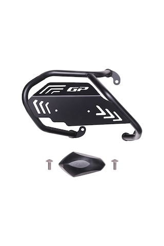 Gp Kompozit Honda Forza 250 2025 Uyumlu Kapaklı Egzoz Koruma Demiri Siyah