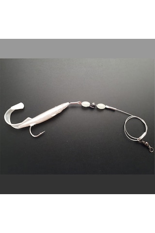 Levrek Lüfer Avcısı Çelik Telli Silikon Balık 8,5 Cm