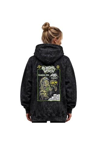 Sevbano Municipal Waste Rock Metal Müzik Grubu Baskılı Unisex Oversize Yı Siyah