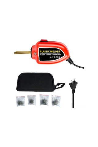 Konesam 100w Yüksek Güçlü Plastik Kaynak Makinesi, Otomobil Parçaları Ve Kayak Tamir Seti, 200 Adet Çivi Dahil