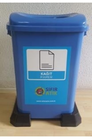 Sıfır Atık Geri Dönüşüm Atık Kağıt Atık Kovası 50 Lt