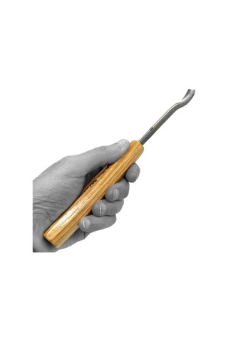 Rox Wood 0133 Premium Bükülmüş Oluklu Oyma Iskarpela 10 Mm Karbon Çelik Ahşap Oyma Keskisi