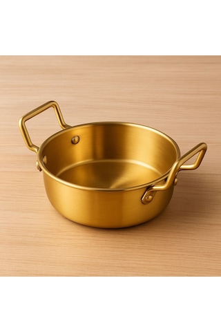 Morponi Saplı Gold Sunumluk & Meze Sunumluk Çelik 1 Adet 10 Cm Stainless Steel Altın
