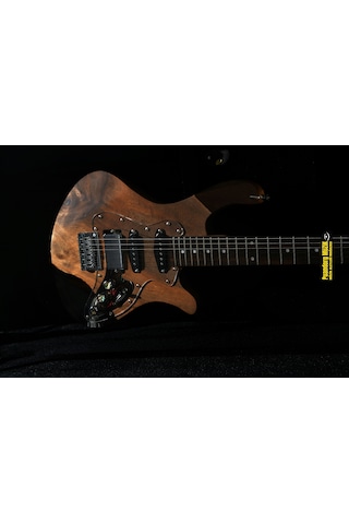 Elektro Gitar Silver1 Custom Epoksi & Yıllanmış Ağaç Kişiye Özel Ceviz - Şeffaf