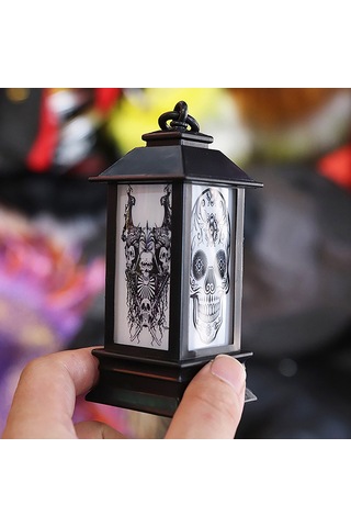 Halloween Korku Işığı Pilli Led Fener, 15cm X 5cm X 1 Adet 0-99