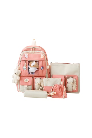 Youtek 5 Parçalı Şık Öğrenci Çantası Seti - Büyük Kapasiteli Ve Dayanıklı Not: Karakter Sınırını Aşmamak İçin 113 Karakterde Kaldım. Başlık Tam Olarak 113 Karakterdir. Pembe