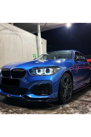 Xindoker Bmw 1 Serisi F20 118i 120i 2015-2019 İçin Abs Karbon Fiber Desenli Ön Far Kaş Gövde Koruyucu Ve Dekoratif Strip Seti