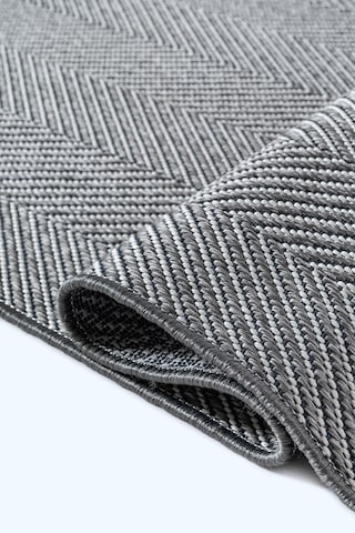 Elit Premium Sisal Jut Halı 1002 - Antrasit Balık Sırtı Desen Antrasit-krem Krem