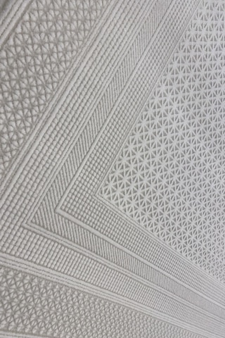 Çam Halı Miras 6818 Beyaz Enti Halı Modern Desenli Makine Halısı