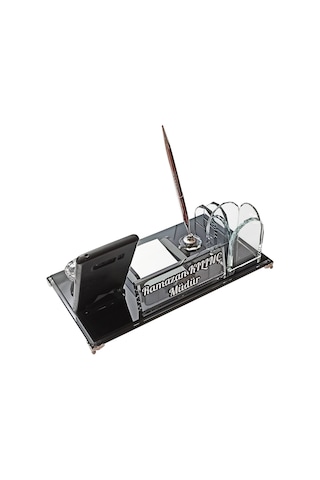 Masaüstü Kristal Kalemli İsimlik Hediye Seti M530
