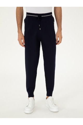 Cacharel Lacivert Jogging Fit Triko Pantolon
