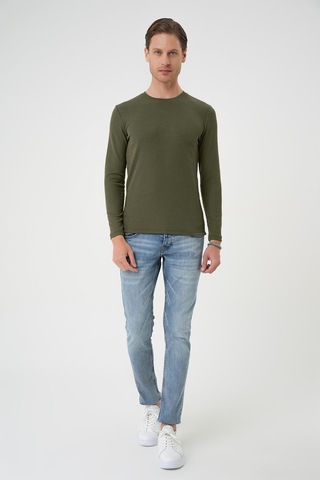 Efor Ts 887 Slim Fit Haki T-shirt Haki