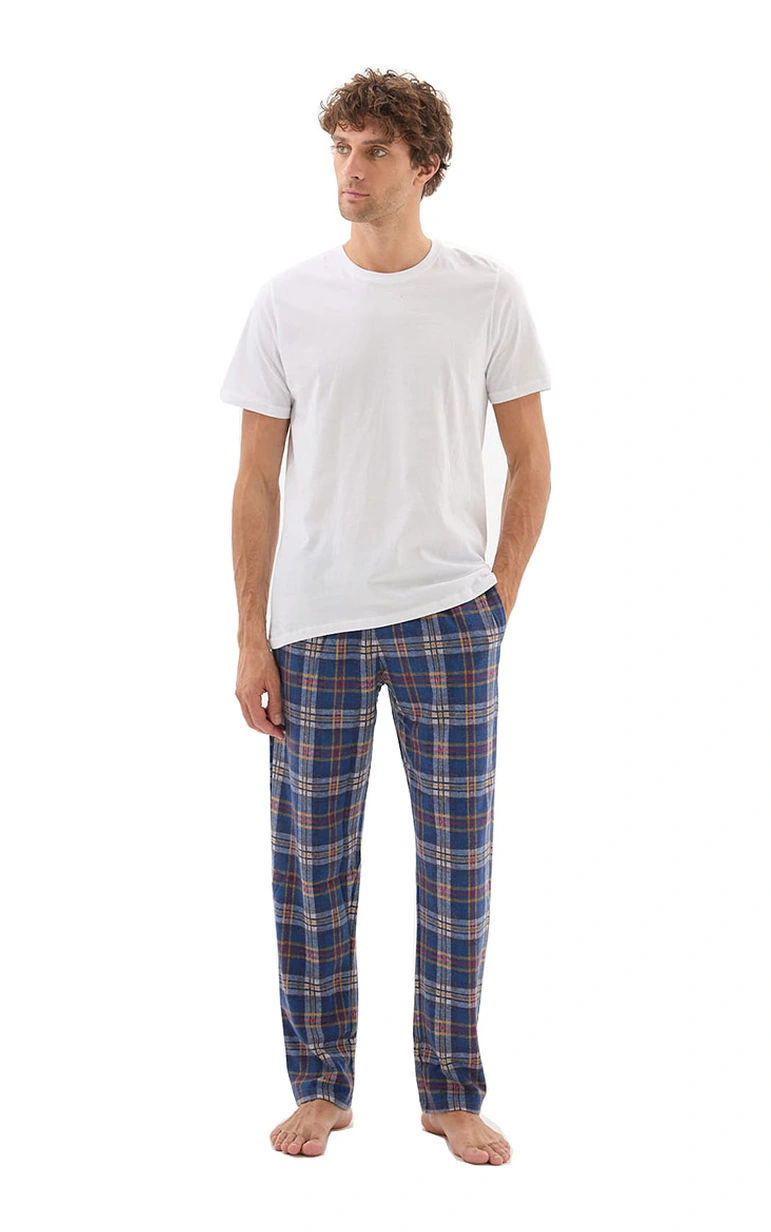 Erkek Pijama Altı 40671 - Mavi Mavi