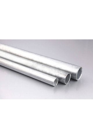 3Mt.Emt Dişsiz Galvanizli Çelik Boru Yarım Parmak Iç Çap16Mm