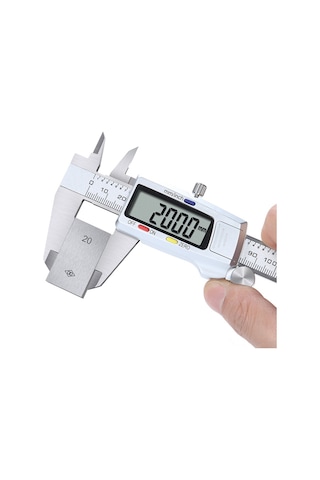 Jeemson Stainless Steel Dijital İç-iç Dönümölçer 0-150mm, 0.01mm Çözünürlük, 0.04mm Doğruluk, Pil Dahil