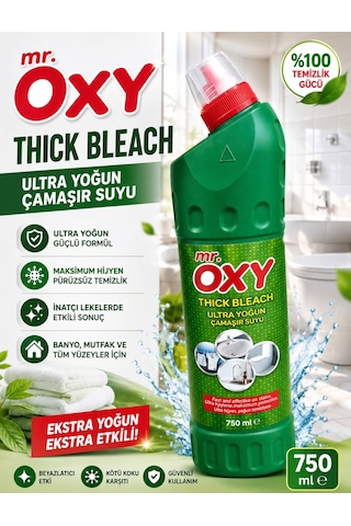 Mr.oxy Thıck Bleach Ult.camasır Suyu 750ml Mr.oxy Thıck Bleach Ult.camasır Suyu 750ml