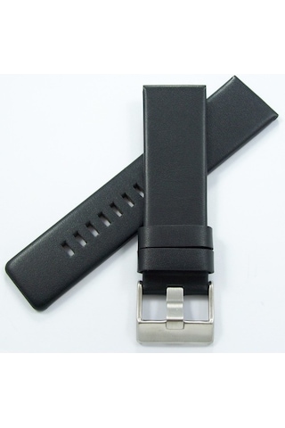 Bizon Siyah Deri Saat Kordonu 26Mm Diesel Model Spor Saat Kayışı