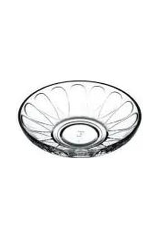 Paşabahçe 54451 Damla Gravürlü Çay Tabak 12 Adet Şeffaf