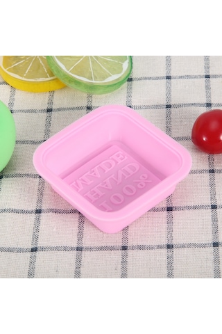 Vkemall 5 Adet Pembe Silikon Kalıp - El Yapımı Sabun, Çikolata, Mum Ve Pasta İçin Isı Dayanıklı -40 C/+230 C Pembe