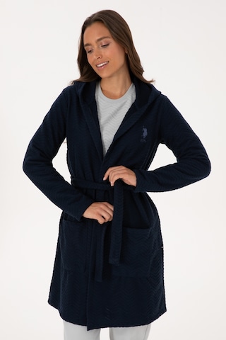 U.S. Polo Assn. Kadın Lacivert Kemerli Sabahlık 50318881-VR033