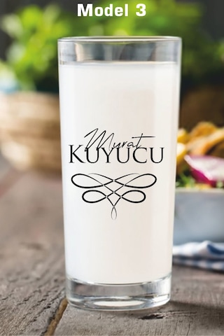 Kişiye Özel İsme Özel İsim Yazılı Rakı Bardağı Kadehi