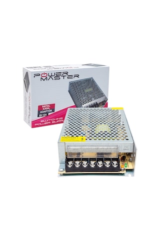 POWERMASTER PM-14056 12 VOLT - 10 AMPER - 120 WATT METAL KASA ADAPTÖR