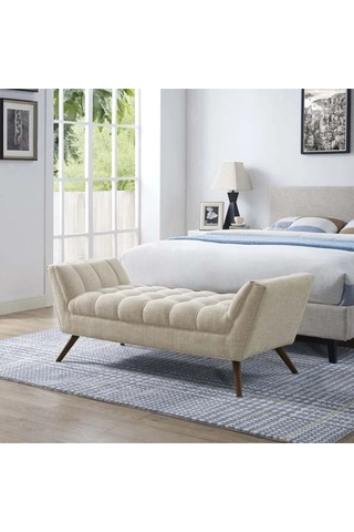 Anka Puf Bench Bank KREM