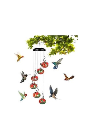 Pazly İlham Veren Rüzgar Çanları Sinek Kuşu Besleyicisi, Pencere Ve Bahçe Dekoru