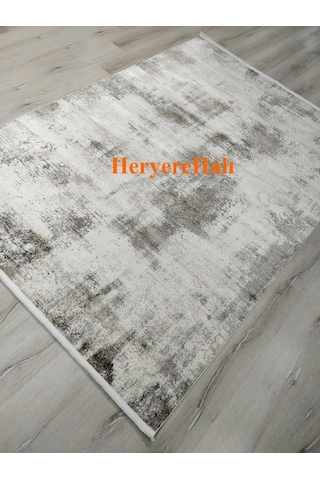 Eko Halı Passage Plz 01 Krem Vızon Sık Dokuma İnce Halı